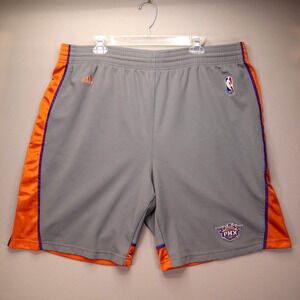 Phoenix Suns Adidas NBA Basketball Shorts Size XL Authentic Gray Orange Purple